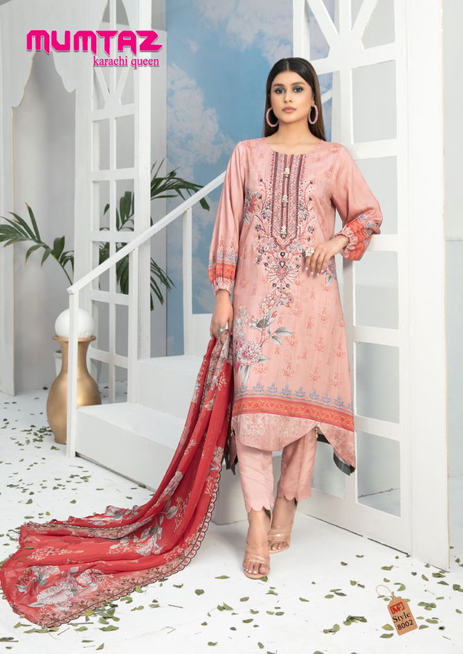 Mumtaz Karachi Queen Vol 8 By Madhav Karachi Cotton Dress Material